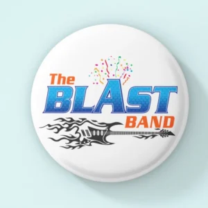 Blast Band 1.5" Pin Back Buttons (3) ***FREE SHIPPING!