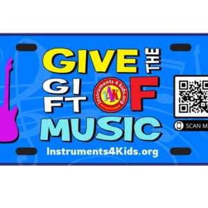 i4K Give The Gift Of Music License Plate Aluminum ***FREE SHIPPING!