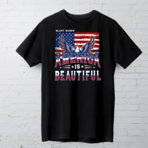 Blast Bands' America Is Beautiful Tee Shirt Black